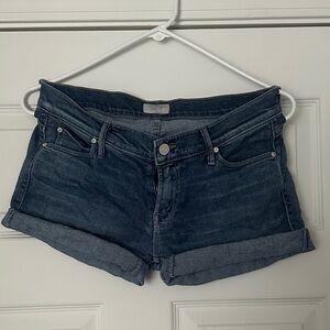 MOTHER Dark Blue Jean Shorts